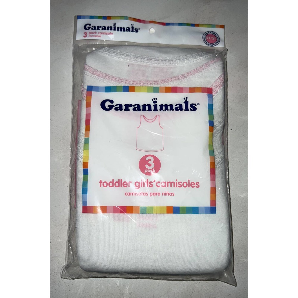 NTW Garanimal 3 pk toddler girls camisoles size 2T/3T